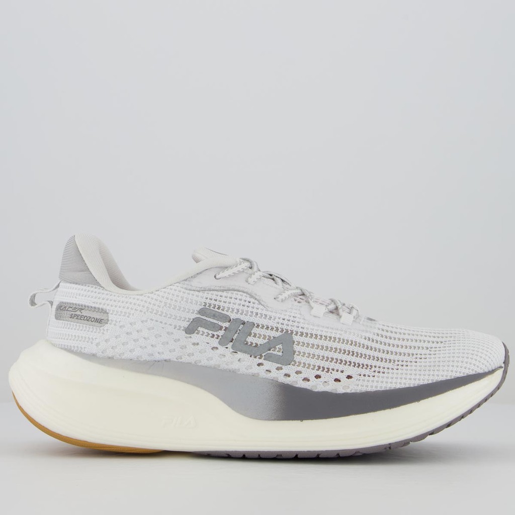 Tênis Fila Racer Speedzone Feminino Branco e Prata — Calçados