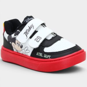 Tênis Infantil Disney Mickey Mouse Menino Preto e Vermelho