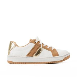 Tênis Kolosh Casual de Couro Feminino