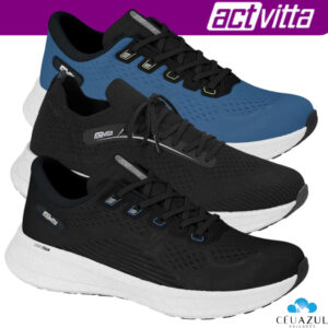 Tênis Masculino Actvitta Corrida Solado Light Foam Conforto Academia
