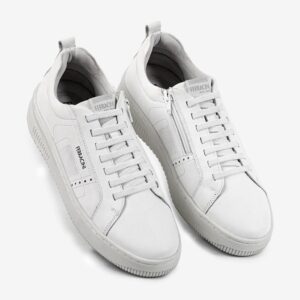 Tênis Masculino Casual Couro Ferracini Sneaker Branco Versátil Blur — Calçados