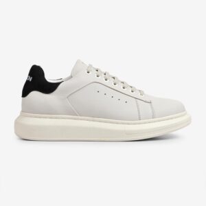 Tênis Masculino Couro Casual Ferracini Sola Flat Impulse Cadarço