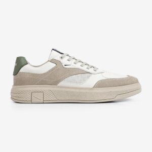 Tênis Masculino Dream Ferracini Off White Couro Solado Bege