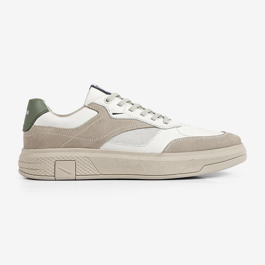 Tênis Masculino Dream Ferracini Off White Couro Solado Bege