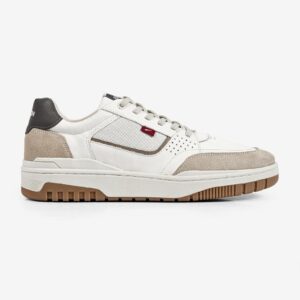 Tênis Masculino Ferracini Couro Palmilha Macia Off White Versátil Max