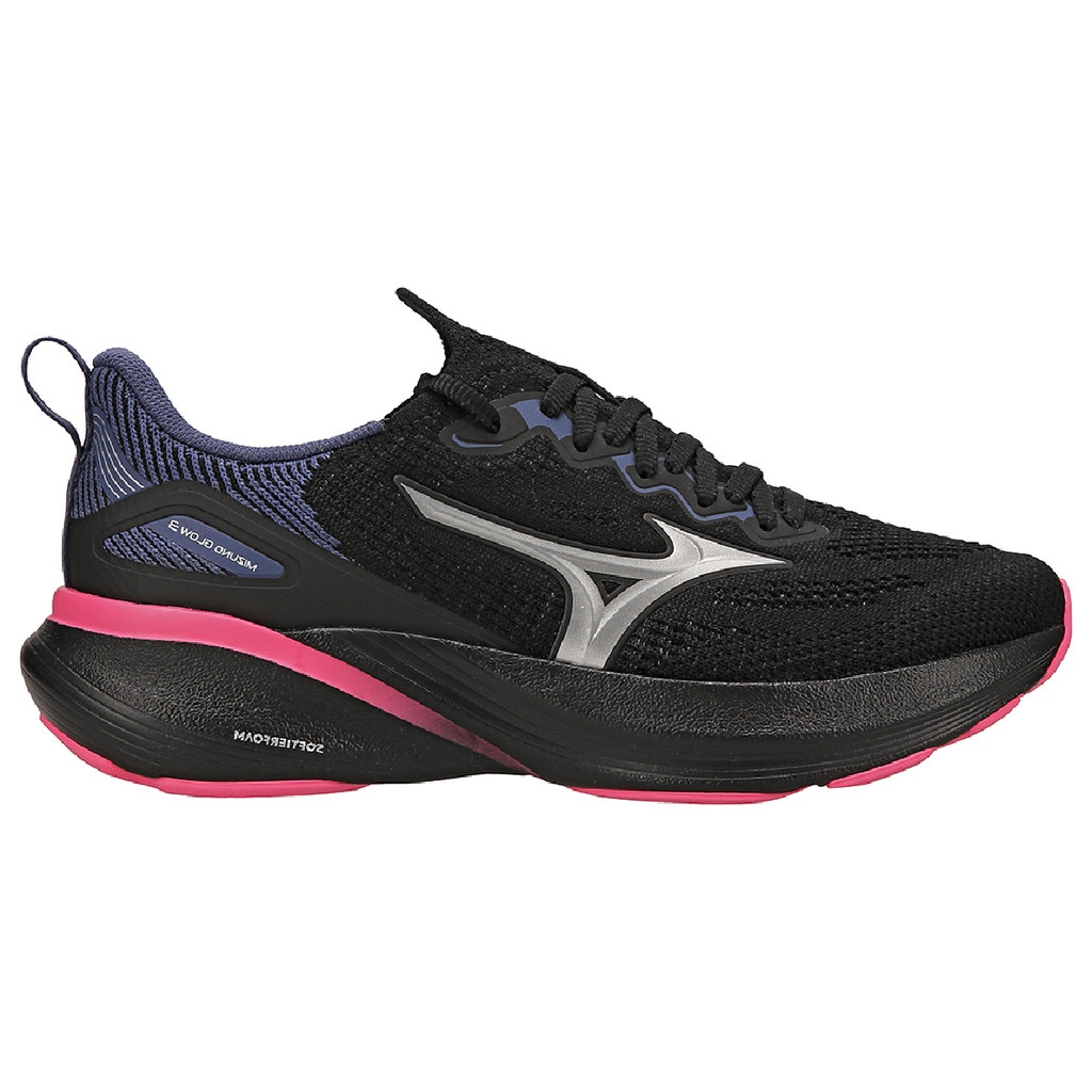 Tênis Mizuno Glow 3 Feminino Preto-Azul — Calçados