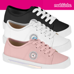 Tênis Molekinha Infantil Menina Casual Conforto Glitter Original
