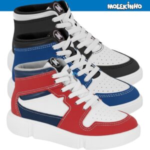 Tênis Molekinho Infantil Menino Cano Alto Casual Esportivo Original — Calçados