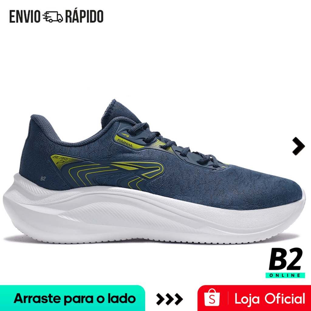 Tênis Rainha Blare II Masculino Azul Verde Original com Nota Fiscal e