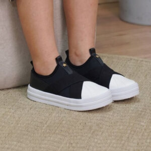 Tênis Slip On Infantil Menina Fashion Calce Fácil Elástico Ultra
