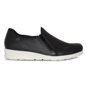 Tênis Usaflex Feminino Salto Anabela Casual Slip On Zíper