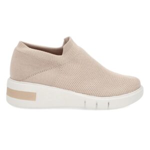 Tênis Usaflex Feminino Slip On Tricot Detalhe Sola Casual