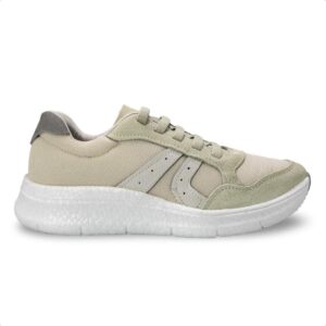 Tênis Usaflex Feminino Tecido Cadarço Elástico Casual