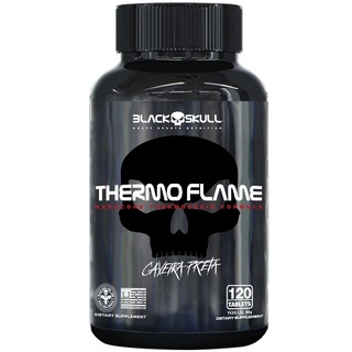 Termogênico Thermo Flame 120 Tabletes Black Skull com Cafeína — Informática