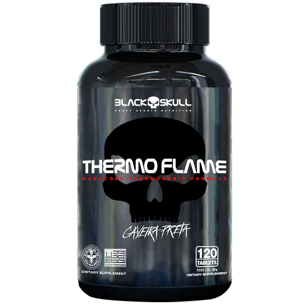 Termogênico Thermo Flame 120 Tabletes Black Skull