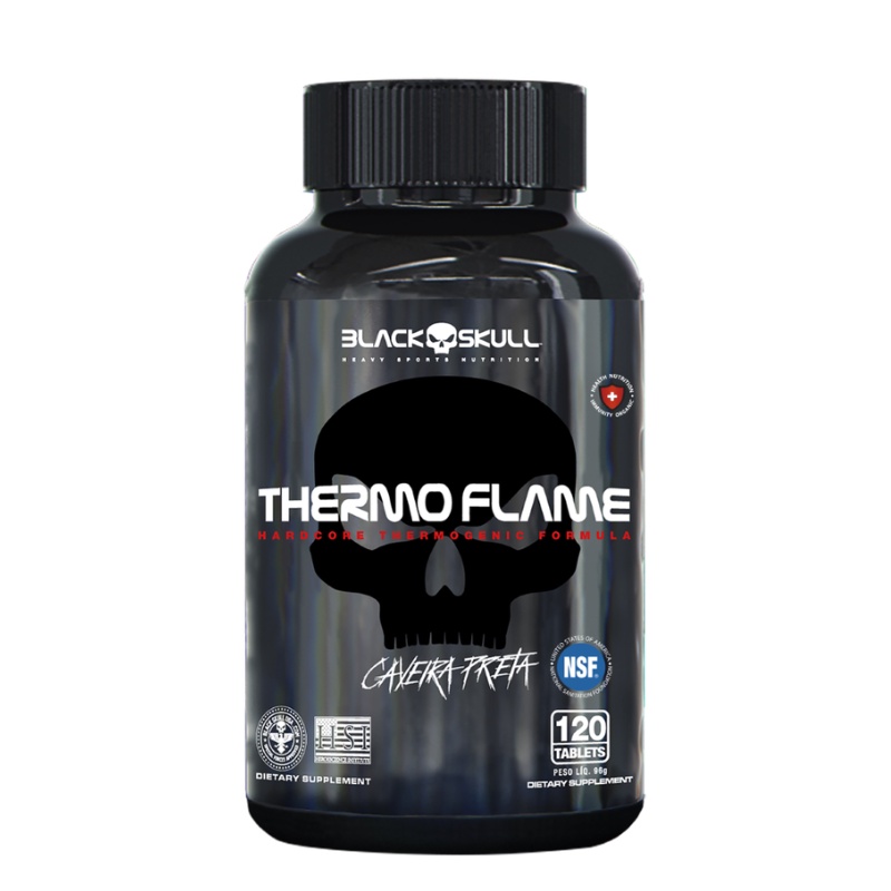 Termogênico Thermo Flame 120 tablets Black Skull