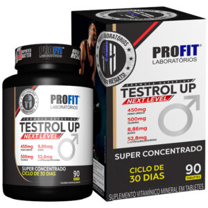 Testrol Up Suplemento Masculino 90 Tabletes Profit Labs Energia e