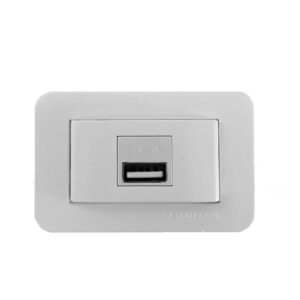 Tomada USB para Móveis Lumitek 5V 1A Bivolt Carregador de Celular e
