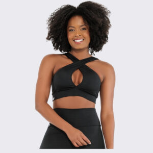 Top Academia Fitness Preto Corrida Yoga Casual Zero Transparência