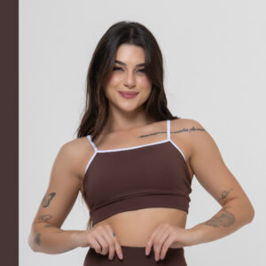 Top de Academia Feminino Alcinha Fitness Sustentação Treino Zero