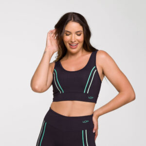 Top Fitness Feminino Academia Estampado Adrenaline Top Poliamida