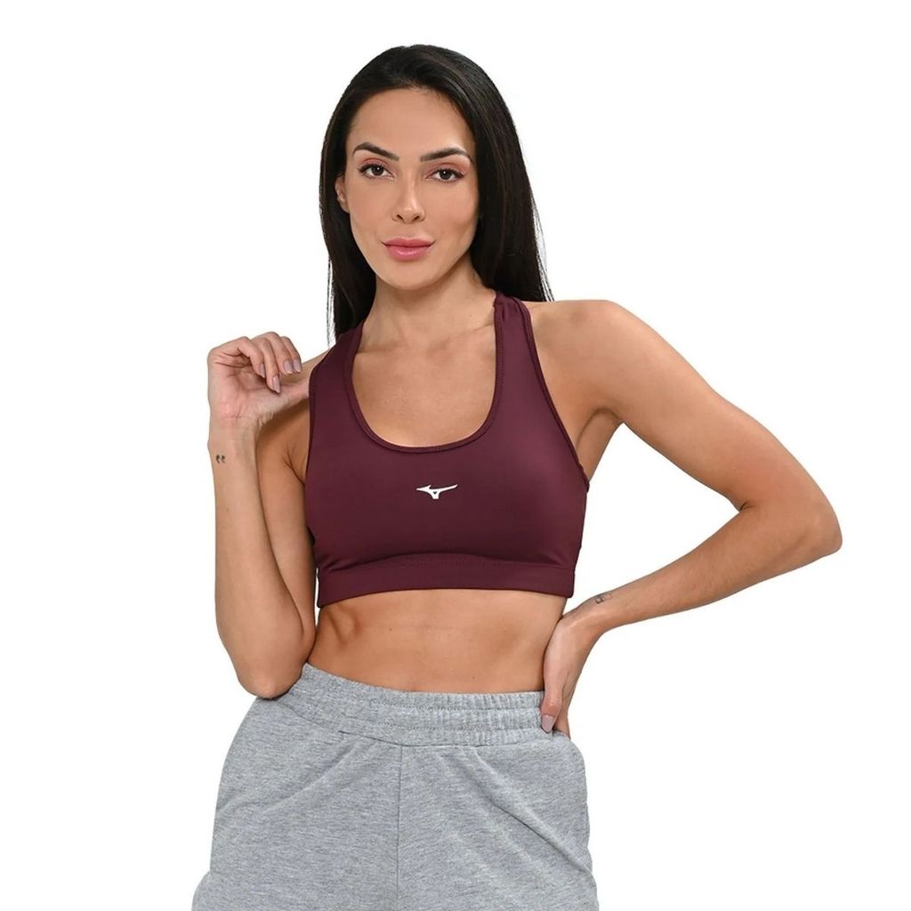 Top Mizuno Essence Feminino Treino Academia Esportivo Confortável