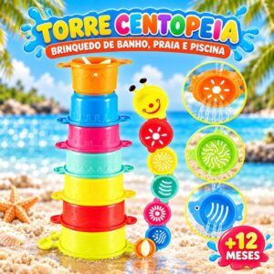 Torre Divertida Brinquedo Bebes Praia água Brinquedo Educativo