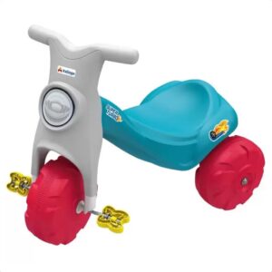 Triciclo Passeio Motoca Infantil Super Turbo Azul +4 Anos Tico Tico