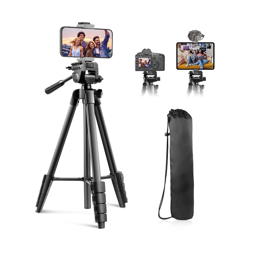 Tripé Foto Vídeo Sensyne 64" p Camera Smartphone Preto — Celulares e Acessórios