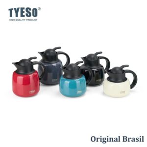 Tyeso Cafeteira Térmica 750ml com Filtro Aço Inoxidável Mantém Quente