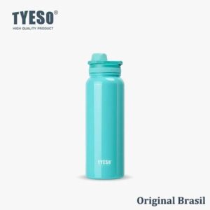 Tyeso Garrafa Térmica 750ml Colorida Aço Inoxidável Mantém Quente e