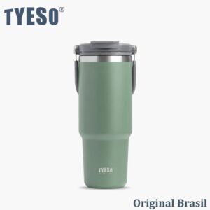 Tyeso Garrafa Térmica Copo com Alça 900ml antivazamento Mantém Quente