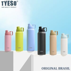 Tyeso Garrafa Térmica Espacial 900ml Mantém Quente e Frio Isolamento