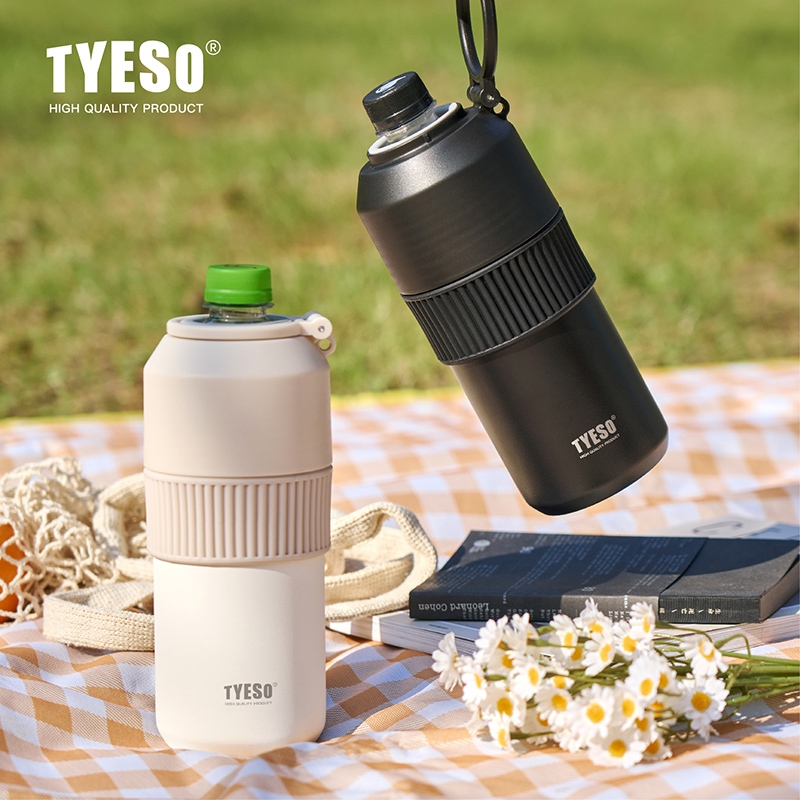 Tyeso Garrafa térmica para bebidas 350-680ml 900-1000ml Dois tamanhos
