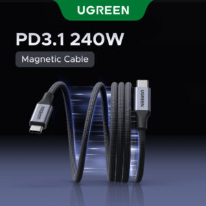 Ugreen 240W Max Para Cabo De Carregamento Magnético 2.0 iPhone 17 Pro — Celulares e Acessórios