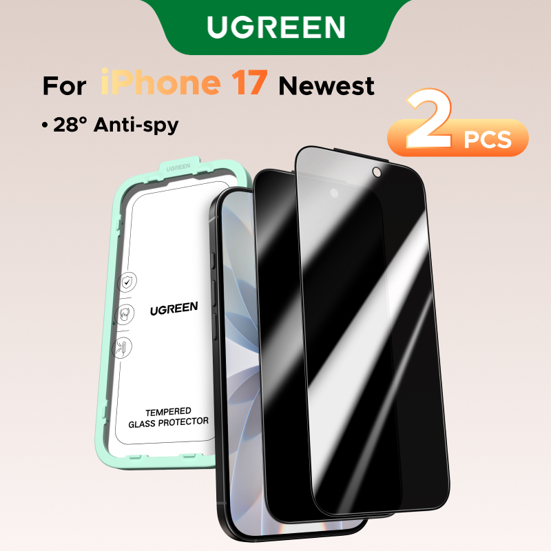 Ugreen 2pcs Protetor De Tela De Privacidade Para iPhone Série 17