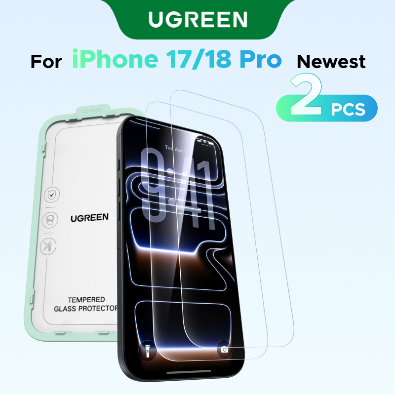 Ugreen 2pcs Protetor De Tela Para iPhone Série 18 Vidro Temperado 18 — Celulares e Acessórios