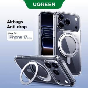 Ugreen 360 Capa Com Suporte Magnético Para iPhone 17 Pro Max Giratória