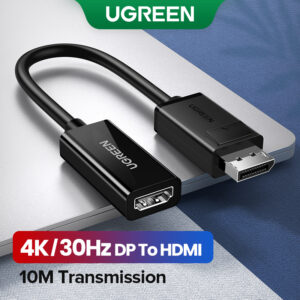 Ugreen 4K 2K 30Hz DisplayPort DP Para Hdmi Adaptador De Cabo Projetor
