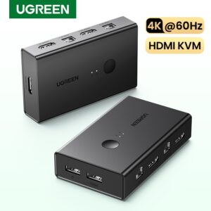 Ugreen 4K60Hz Hdmi Kvm Interruptor 2 Em 1 Out Ultra HD Caixa De