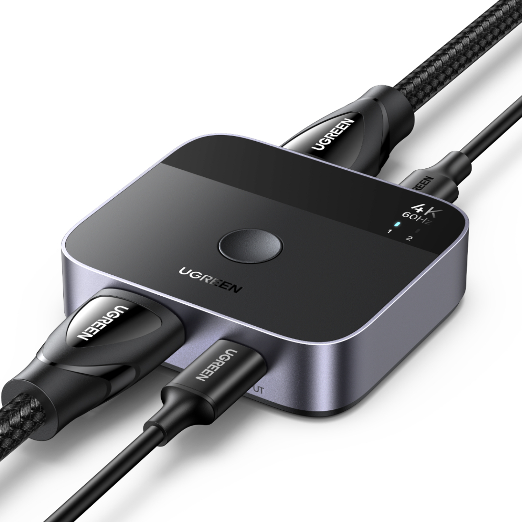 Ugreen 4K60Hz Hdmi Switch 2 Em 1 Saída Para Laptop TV Box Stick Steam — Informática