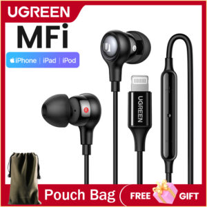 Ugreen Aux Earbuds Fones De Ouvido 35mm Com Fio Controle De Volume