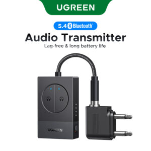 Ugreen Bluetooth 5.4 Transmissor Sbc Suporte Fone De Ouvido Duplo 10M