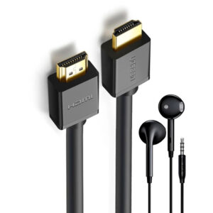 Ugreen Cabo Hdmi 2.0 Macho 4k 60Hz 2M Preto Fone Ouvido