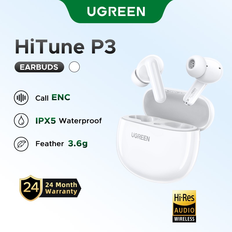 Ugreen H5 Bluetooth 5.3 Fone De Ouvido Sem Fio Semi-Em-Auricular — Áudio e Fones