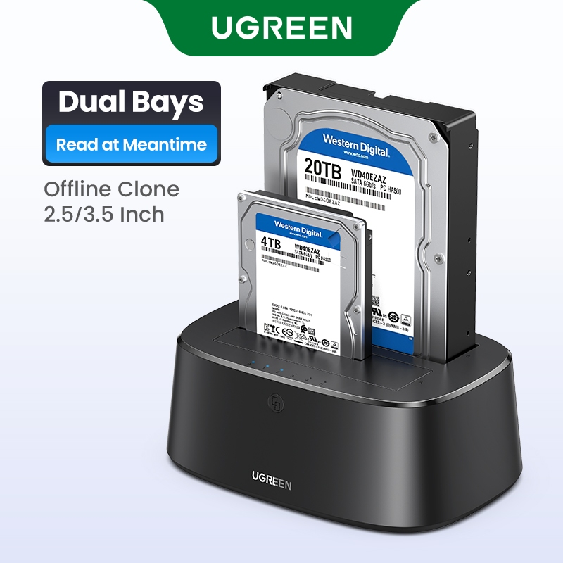Ugreen HDD Docking Station Sata Para USB 3.0 Adaptador 2.5 3.5 SSD — Informática