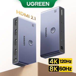 Ugreen Hdmi 2.1 8K Switch 3 Em 1 Out Com Controle Remoto 8K 60Hz 4K
