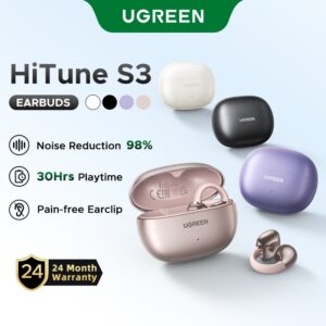 Ugreen Orelha Aberta S3 Bluetooth 5.4 Fone De Ouvido Gancho Aberto