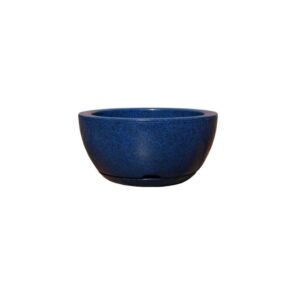 Vaso de Planta Decorativo Bacia Redonda N1 Luxo Marmorizada com Prato