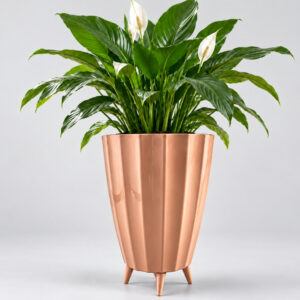 Vaso de Planta Flor Decorativo Coluna Romana PP 34x23 em Polietileno